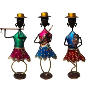 Handcrafted musical dancing dolls showpiece(Set of 3)